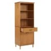 70" Murray High Rise Solid Wood Storage Hutch - Saracina Home Caramel -Bookshelves Sales Shop unnamed file 3640