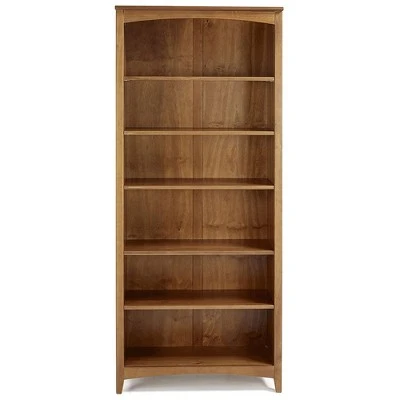 Camaflexi 6 Tier Shaker Style Open Storage Organization Bookshelf Wood Bookcase Shelf Unit w/ 4 Adjustable and 2 Fixed Shelves, Brown Cherry Finish 3 Camaflexi 6 Tier Shaker Style Open Storage Organization Bookshelf Wood Bookcase Shelf Unit w/ 4 Adjustable and 2 Fixed Shelves, Brown Cherry Finish