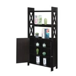 Oxford Bookcase with Cabinet - Breighton Home Weathered Gray -Bookshelves Sales Shop unnamed file 3740