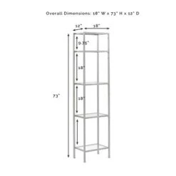 73" Aimee Narrow Etagere Oil Rubbed Bronze - Crosley 9 73" Aimee Narrow Etagere Oil Rubbed Bronze - Crosley -Bookshelves Sales Shop unnamed file 3768