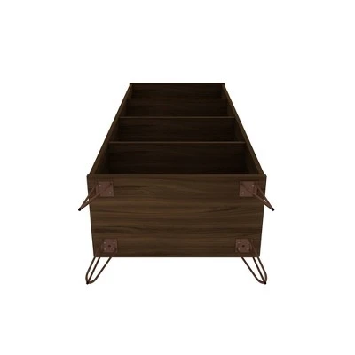 Rockefeller 4 Shelf Bookcase - Manhattan Comfort Black 10 Rockefeller 4 Shelf Bookcase - Manhattan Comfort Black - Image 8