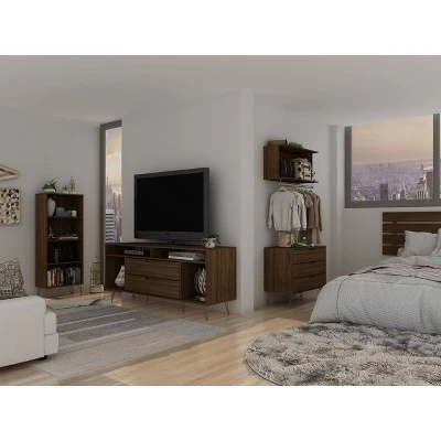 Rockefeller 4 Shelf Bookcase - Manhattan Comfort Black 11 Rockefeller 4 Shelf Bookcase - Manhattan Comfort Black - Image 9