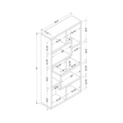 71" Highpoint Bookcase - HOMES: Inside + Out White 9 71" Highpoint Bookcase - HOMES: Inside + Out White -Bookshelves Sales Shop unnamed file 3845