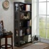 72" Kehoe Transitional Bookcase Dark Gray/Black - HOMES: Inside + Out 1 72" Kehoe Transitional Bookcase Dark Gray/Black - HOMES: Inside + Out -Bookshelves Sales Shop unnamed file 3848