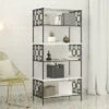 Ella 5 Shelf Bookcase - CosmoLiving by Cosmopolitan Black/white -Bookshelves Sales Shop unnamed file 3851