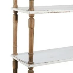 Olivia & May Farmhouse Wood Rectangle Shelving Unit White - Olivia & May -Bookshelves Sales Shop unnamed file 3862