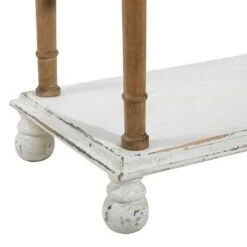 Olivia & May Farmhouse Wood Rectangle Shelving Unit White - Olivia & May -Bookshelves Sales Shop unnamed file 3863