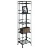 57.75" 5 Tier Folding Metal Shelf Black - Breighton Home -Bookshelves Sales Shop unnamed file 3931
