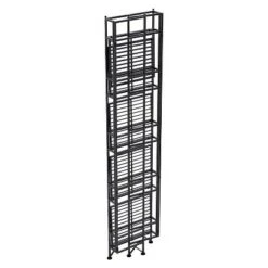 57.75" 5 Tier Folding Metal Shelf Black - Breighton Home -Bookshelves Sales Shop unnamed file 3932