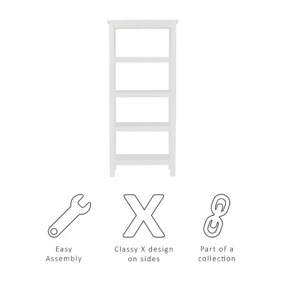 Davis Bookcase - Linon Driftwood 3 Davis Bookcase - Linon Driftwood