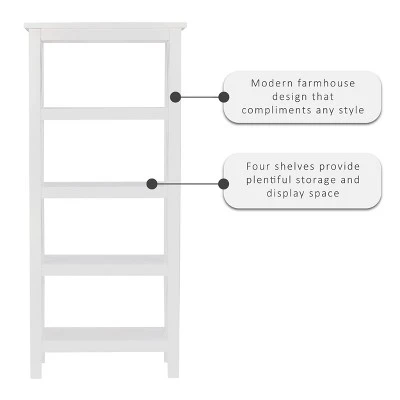 Davis Bookcase - Linon Driftwood 6 Davis Bookcase - Linon Driftwood - Image 4