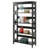 Breighton Home Omega 5 Tier Bookcase 59.75" - Convenience Concepts® Black -Bookshelves Sales Shop unnamed file 3959