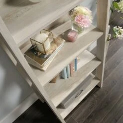 71" 5 Shelf Trestle Bookshelf Chalked Chestnut - Sauder -Bookshelves Sales Shop unnamed file 3965