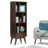 Tierney Solid Hardwood Mid Century Bookcase and Storage Unit - WyndenHall Teak