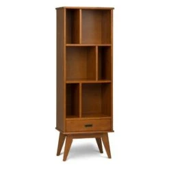 Tierney Solid Hardwood Mid Century Bookcase and Storage Unit - WyndenHall Teak -Bookshelves Sales Shop unnamed file 3977