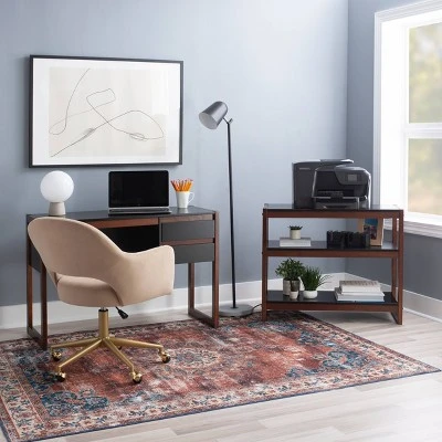 29.5" Sierah Low Bookcase - Linon Black/walnut 8 29.5" Sierah Low Bookcase - Linon Black/walnut - Image 6