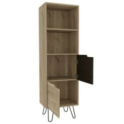 67" Aster 2 Tier Shelf Slim Bookshelf Light Wood - RST Brands -Bookshelves Sales Shop unnamed file 4008