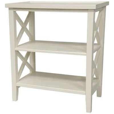 Oriental Furniture 26.5" Architectural Book Case Table White 5 Oriental Furniture 26.5" Architectural Book Case Table White - Image 3