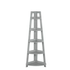 Kids' 5 Tier Corner Ladder Shelf - RiverRidge Home Gray -Bookshelves Sales Shop unnamed file 4028