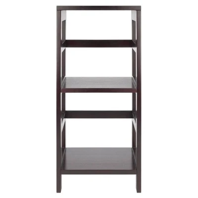 29.21" 2 Tier Leo Shelf Storage or Bookshelf Narrow Espresso Finish - Winsome 3 29.21" 2 Tier Leo Shelf Storage or Bookshelf Narrow Espresso Finish - Winsome