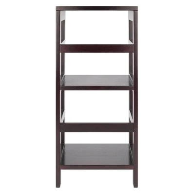 29.21" 2 Tier Leo Shelf Storage or Bookshelf Narrow Espresso Finish - Winsome 5 29.21" 2 Tier Leo Shelf Storage or Bookshelf Narrow Espresso Finish - Winsome - Image 3