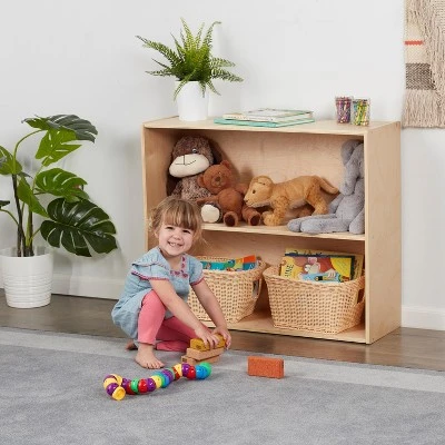 ECR4Kids Birch Streamline 2-Shelf Storage Cabinet with Back 3 ECR4Kids Birch Streamline 2-Shelf Storage Cabinet with Back
