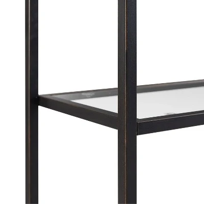 80" Aimee Glass Etagere Oil Rubbed Bronze - Crosley 6 80" Aimee Glass Etagere Oil Rubbed Bronze - Crosley - Image 4