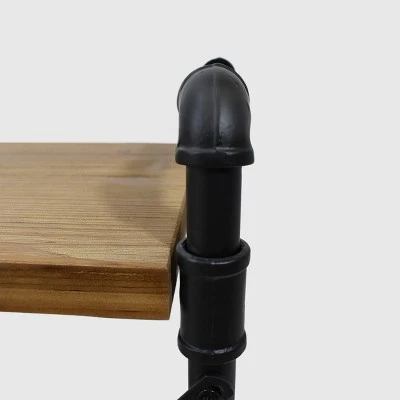 Honeysuckle Industrial Three Shelf Bookcase - Christopher Knight Home Gray/pewter Finish 5 Honeysuckle Industrial Three Shelf Bookcase - Christopher Knight Home Gray/pewter Finish - Image 3