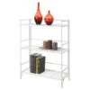 33" 3 Tier Wide Folding Metal Shelf White - Breighton Home -Bookshelves Sales Shop unnamed file 4091