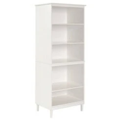 70" Murray High Rise Solid Wood Bookcase - Saracina Home White -Bookshelves Sales Shop unnamed file 4098