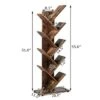 Costway Tree Bookshelf 8-Tier Bookcase Free Standing Book Rack Display Stand -Bookshelves Sales Shop unnamed file 410