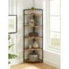 63.75" Beeme 5 Tier Corner Bookshelf Sand Black/Light Pure Copper - HOMES: Inside + Out 2 63.75" Beeme 5 Tier Corner Bookshelf Sand Black/Light Pure Copper - HOMES: Inside + Out -Bookshelves Sales Shop unnamed file 4119