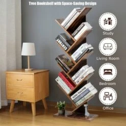 Costway Tree Bookshelf 8-Tier Bookcase Free Standing Book Rack Display Stand -Bookshelves Sales Shop unnamed file 414