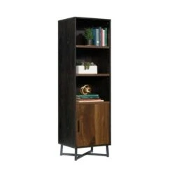 70" Canton Lane Bookcase with Door Brew Brown - Sauder -Bookshelves Sales Shop unnamed file 4141