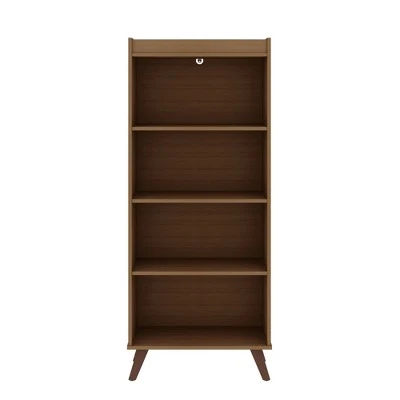 Hampton 4 Shelf Bookcase - Manhattan Comfort Black 12 Hampton 4 Shelf Bookcase - Manhattan Comfort Black - Image 10