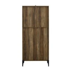 68" Grevaldi Industrial Mesh Side Bookshelf - Saracina Home Rustic Oak -Bookshelves Sales Shop unnamed file 4179