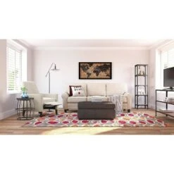 59.25" Overland Bookshelf Wood and Black Metal - Serta -Bookshelves Sales Shop unnamed file 4216