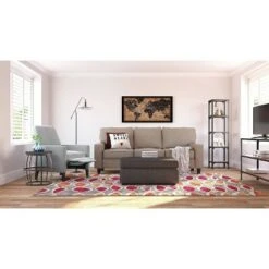 59.25" Overland Bookshelf Wood and Black Metal - Serta -Bookshelves Sales Shop unnamed file 4221