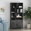 67.25" Gallatin Contemporary Cube Unit Bookcase Dark Gray - Christopher Knight Home -Bookshelves Sales Shop unnamed file 4273