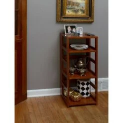 Cakewalk High Square Folding Bookcase - Regency White -Bookshelves Sales Shop unnamed file 4287