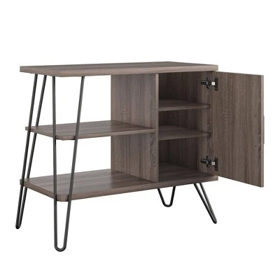 Panama 3 Shelf Bookcase - Room & Joy Distressed Gray Oak 4 Panama 3 Shelf Bookcase - Room & Joy Distressed Gray Oak - Image 2