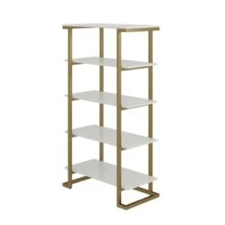55.51" Camila 5 Shelf Bookcase White - CosmoLiving by Cosmopolitan -Bookshelves Sales Shop unnamed file 4320