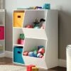 RiverRidge Home Kids' 3 Cubby with 2 Veggie Bin Floor Cabinet White - RiverRidge -Bookshelves Sales Shop unnamed file 434