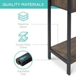 Best Choice Products Storage Bookshelf for Living Room, Walkway w/ Enclosed Cabinet, Elevated Design -Bookshelves Sales Shop unnamed file 4387