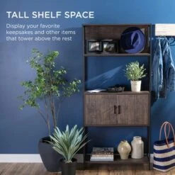 Best Choice Products Storage Bookshelf for Living Room, Walkway w/ Enclosed Cabinet, Elevated Design -Bookshelves Sales Shop unnamed file 4388