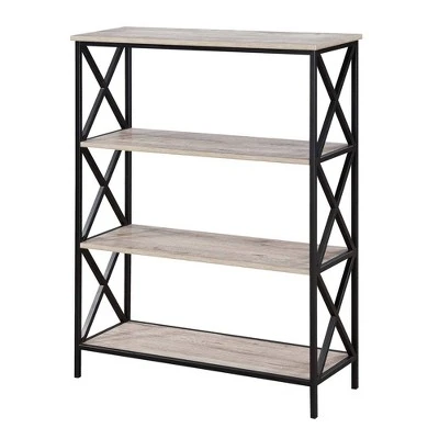 42" Tucson 4 Tier Bookcase - Breighton Home Sandstone 5 42" Tucson 4 Tier Bookcase - Breighton Home Sandstone - Image 3