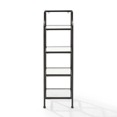 Aimee Short Etagere - Crosley Gold 3 Aimee Short Etagere - Crosley Gold