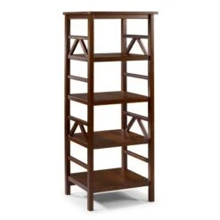 Titian 4 Shelf Bookcase - Linon Brown -Bookshelves Sales Shop unnamed file 4438