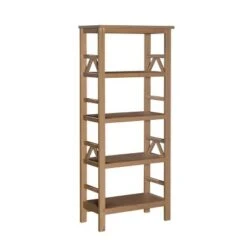 Titian 4 Shelf Bookcase - Linon Brown -Bookshelves Sales Shop unnamed file 4439