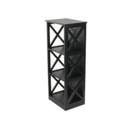 Contemporary 3 Tier Wooden Shelf - Olivia & May Black -Bookshelves Sales Shop unnamed file 4460